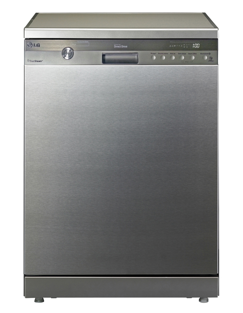A front view of LG’s TrueSteam™ Dishwasher.